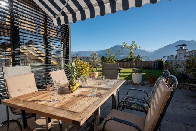 Chalet Innerwald Sommer Terrasse